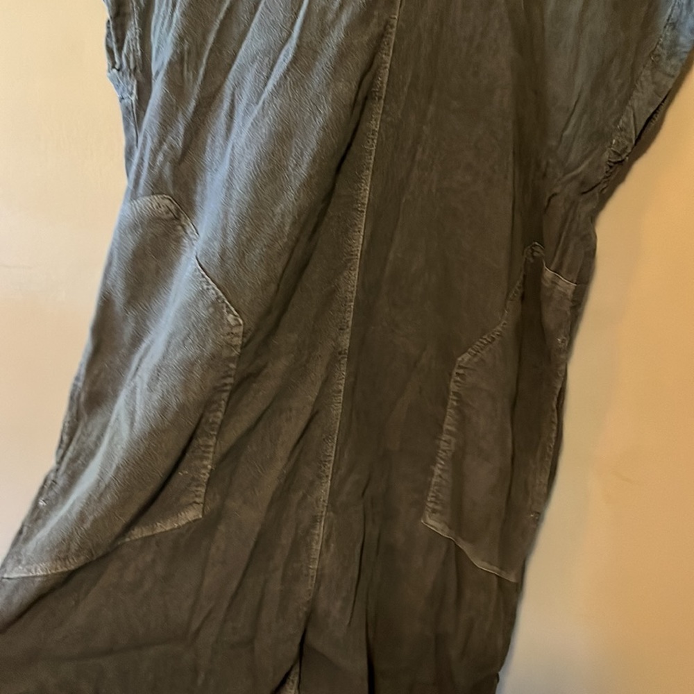 Rayon dress chambray/gray color with pockets by Holding Horses - Picture 7 of 8
